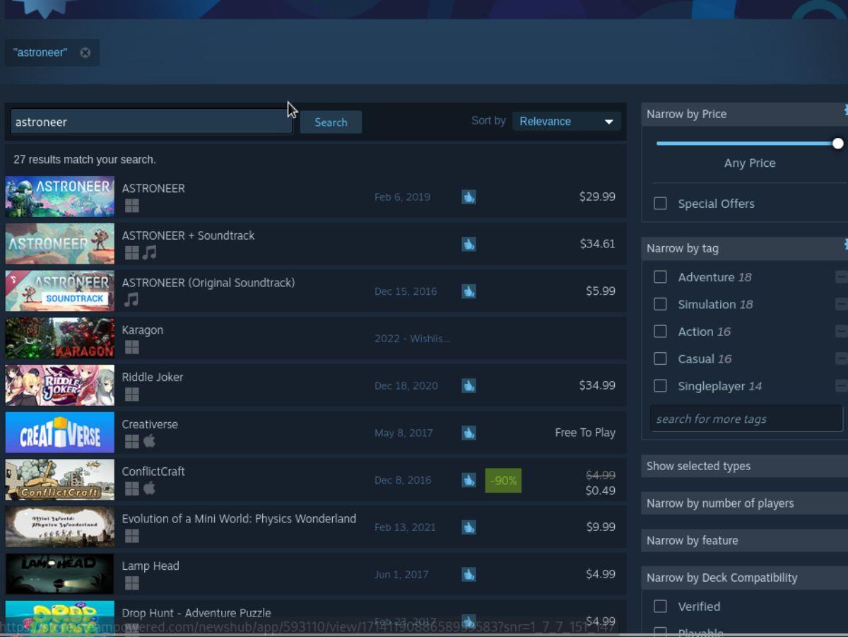 วิธีเล่น ASTRONEER บน Linux