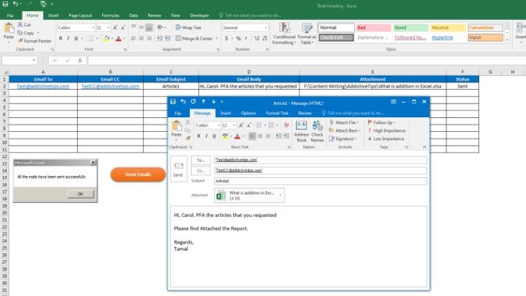 วิธีส่งอีเมลจำนวนมากจาก Outlook โดยใช้ Excel VBA