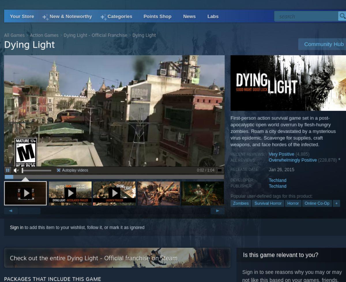 Cum să joci Dying Light pe Linux Cum să joci Dying Light pe Linux