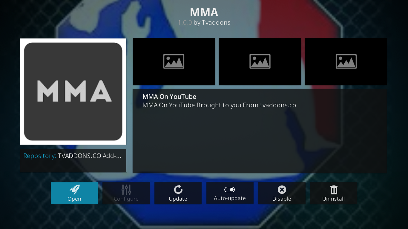 وظيفة MMA Streams الإضافية لـ Kodi - التثبيت والنظرة العامة وظيفة MMA Streams الإضافية لـ Kodi - التثبيت والنظرة العامة