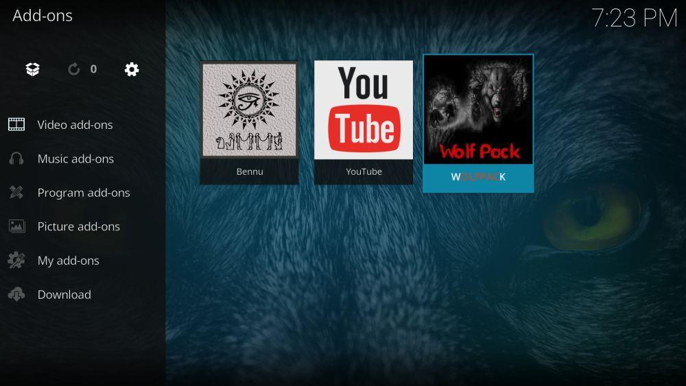 Como instalar o complemento Wolfpack Kodi, fontes de trabalho para 2022