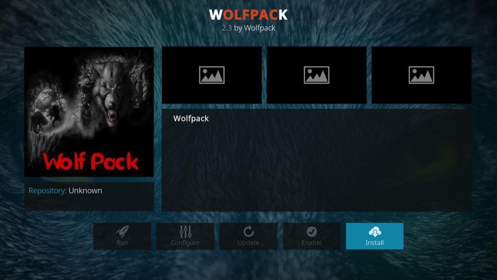 Como instalar o complemento Wolfpack Kodi, fontes de trabalho para 2022