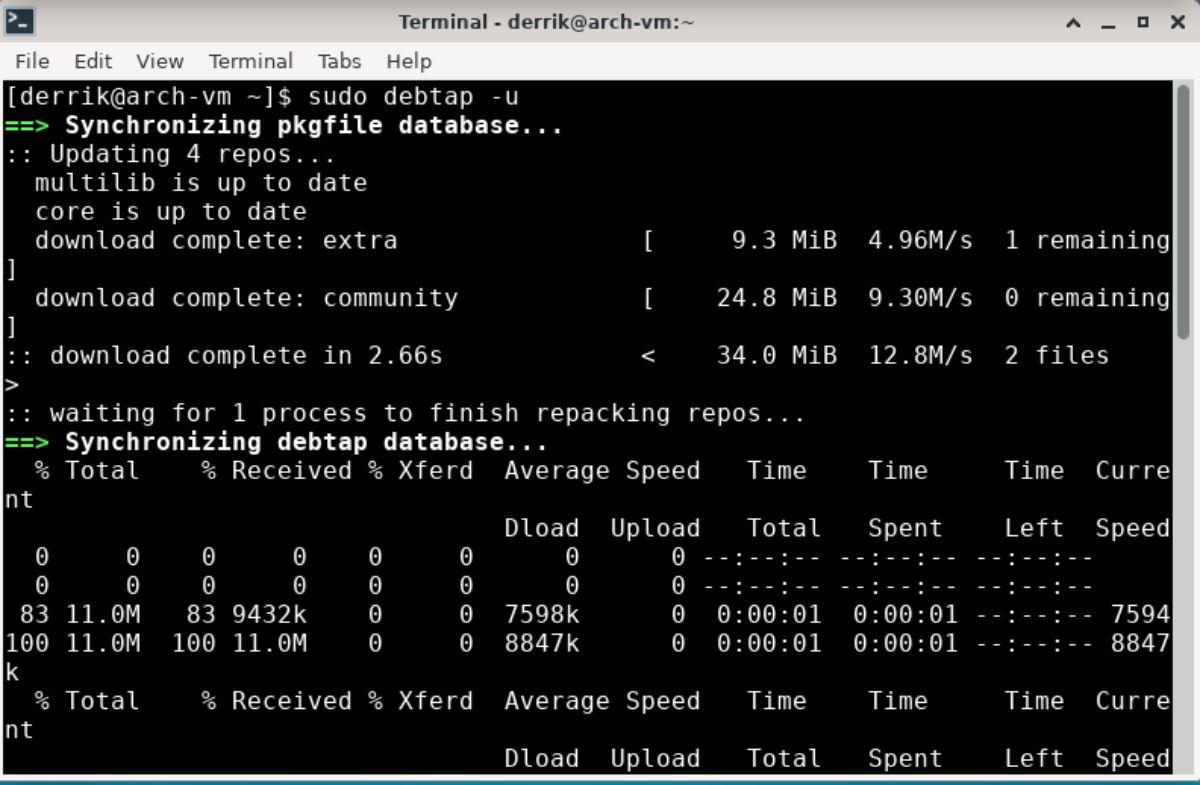 Zainstaluj pakiety Debiana na Arch Linux za pomocą Debtap