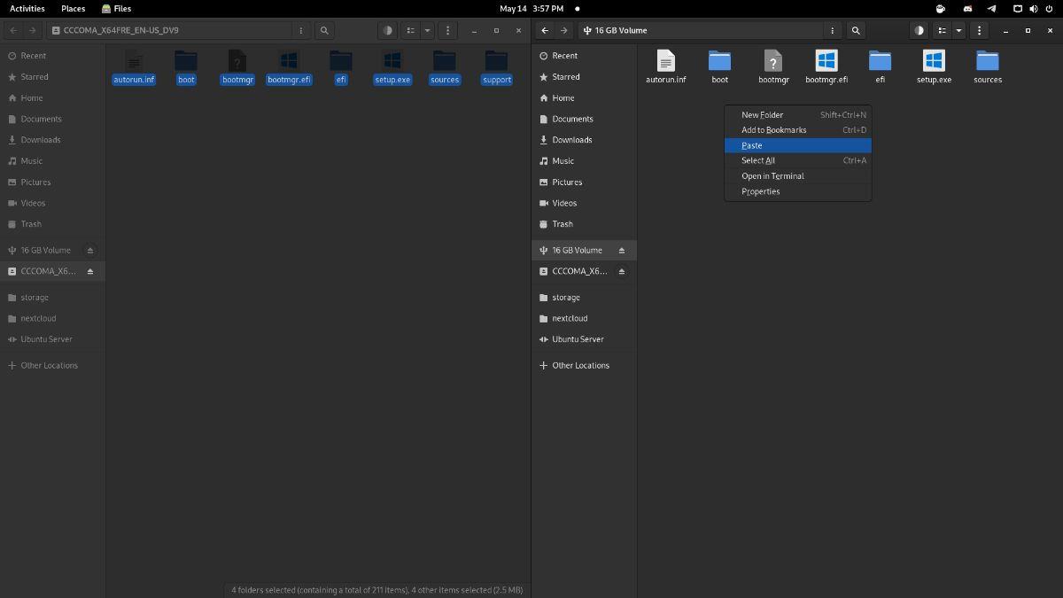 Linux 上で起動可能な Windows 11 USB を作成する方法