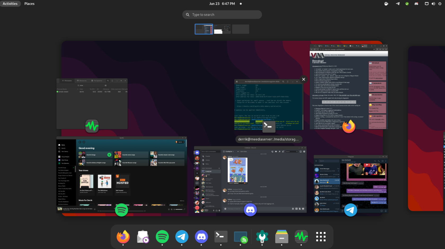 วิธีใช้ฟีเจอร์เดสก์ท็อประยะไกล Gnome Shell ใหม่