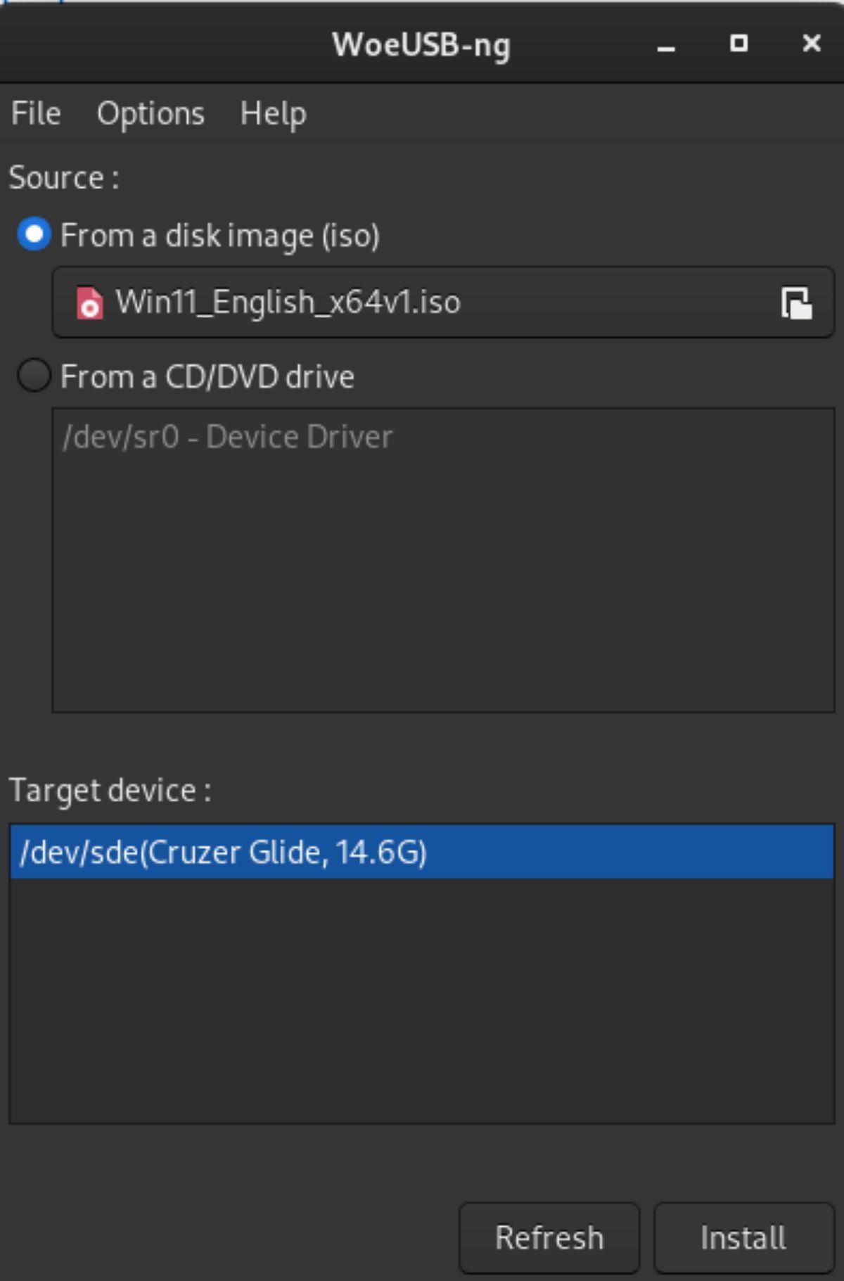 Linux 上で起動可能な Windows 11 USB を作成する方法