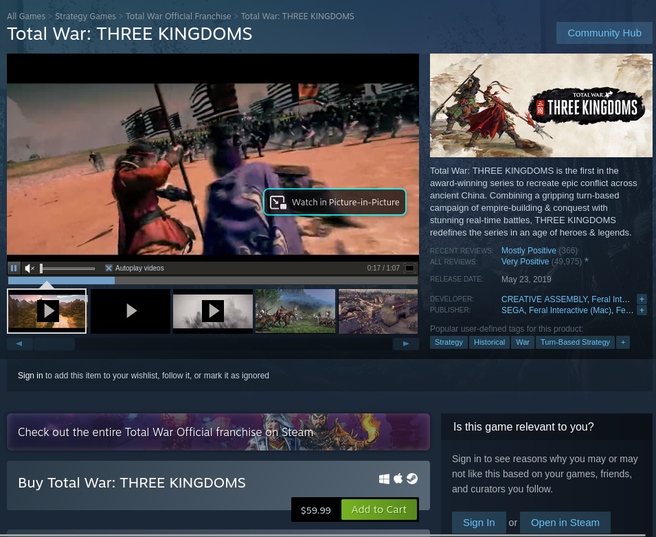 Cum să joci Total War: THREE KINGDOMS pe Linux Cum să joci Total War: THREE KINGDOMS pe Linux