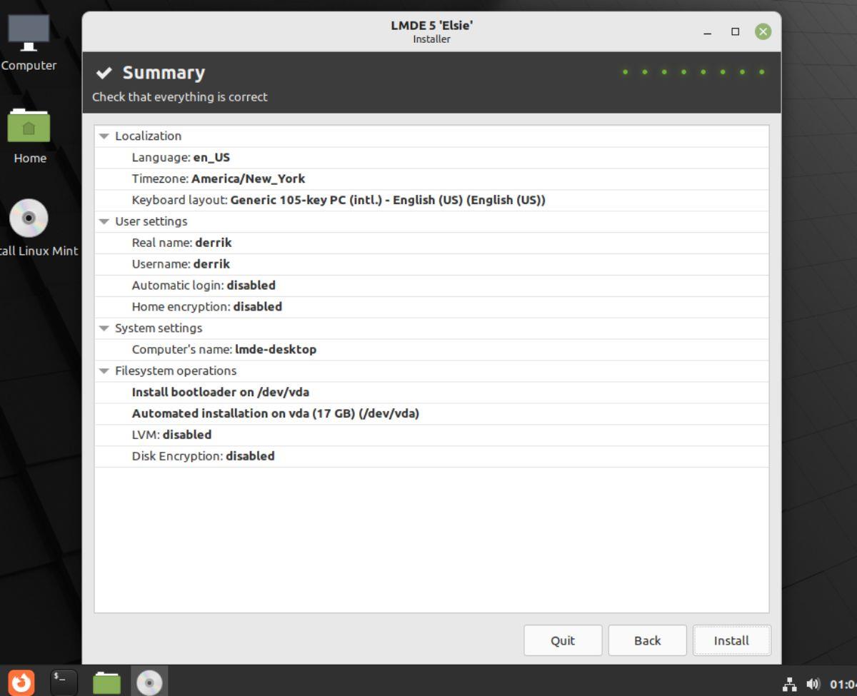 Comment installer Linux Mint Debian édition 5 "Elsie"