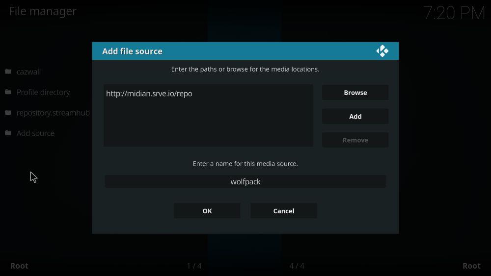 Como instalar o complemento Wolfpack Kodi, fontes de trabalho para 2022
