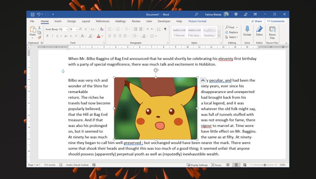 Cara memindahkan gambar di Microsoft Word
