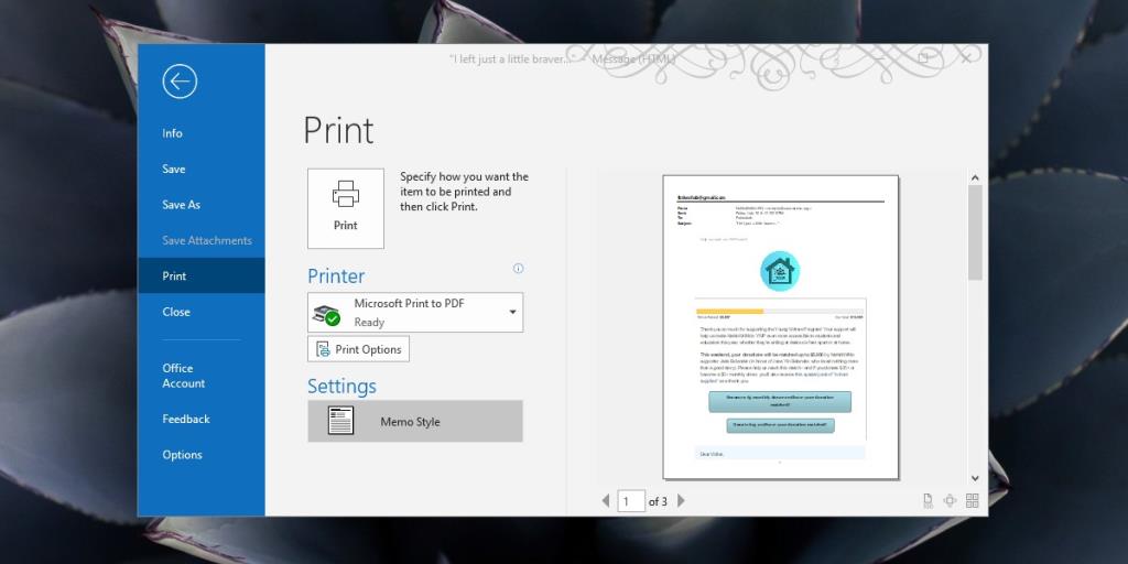 كيفية تحويل بريد إلكتروني إلى PDF على Windows 10