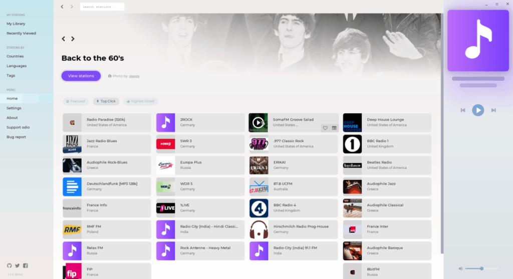 Como ouvir Rádio FM no Linux com Odio Como ouvir Rádio FM no Linux com Odio
