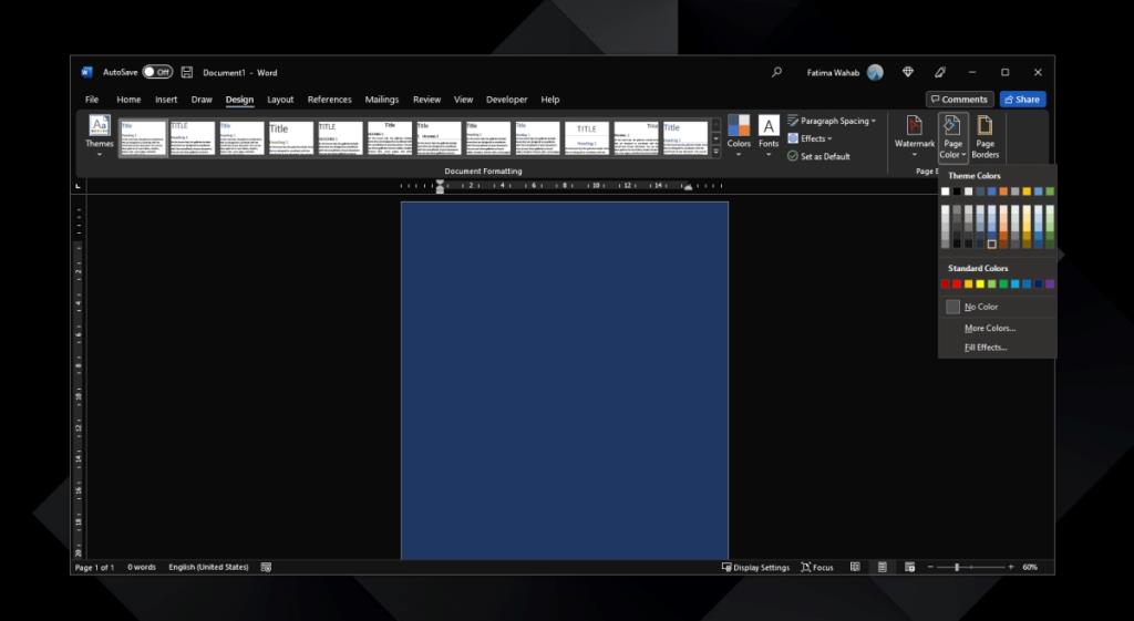 Cara mengubah warna atau gambar latar belakang Microsoft Word