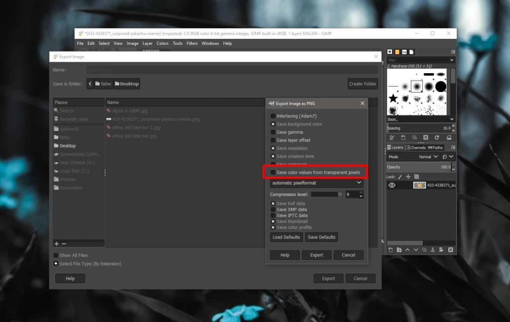 วิธีเพิ่มความโปร่งใสให้กับรูปภาพใน GIMP บน Windows 10 วิธีเพิ่มความโปร่งใสให้กับรูปภาพใน GIMP บน Windows 10