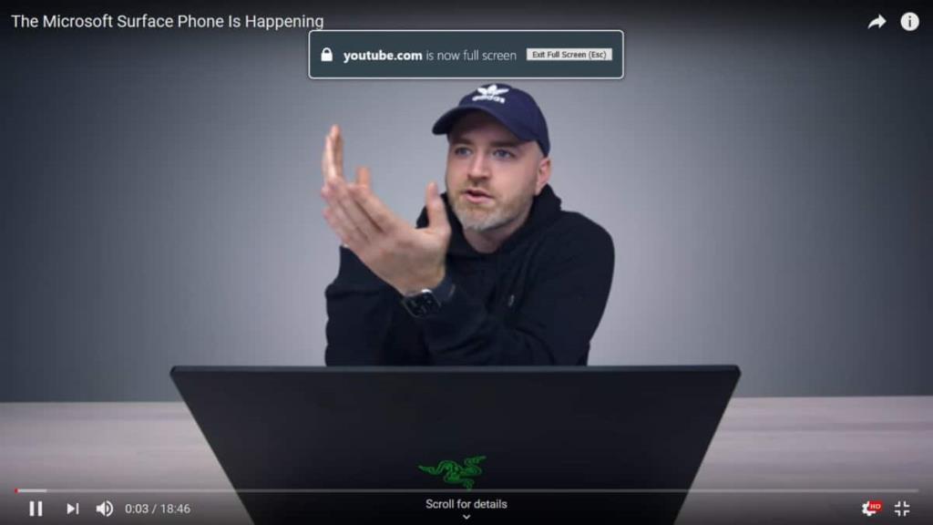 Cara menonaktifkan peringatan layar penuh di Firefox