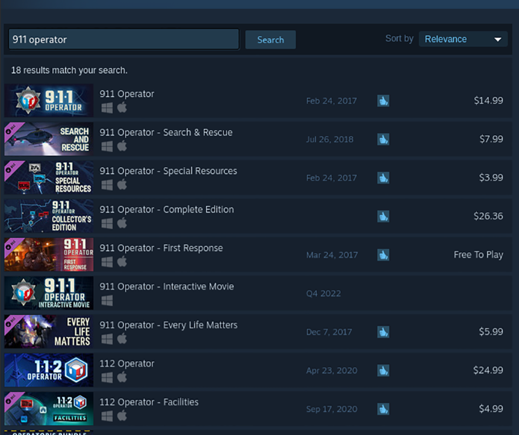 Comment jouer à 911 Operator sur Linux