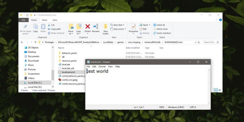 Windows10でMinecraftの世界をバックアップおよび復元する方法
