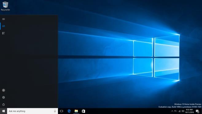 Windows 10의 시작 메뉴에서 앱 목록을 숨기는 방법