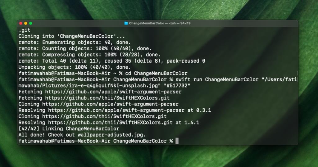 Cara mengatur warna bilah menu khusus di macOS Big Sur