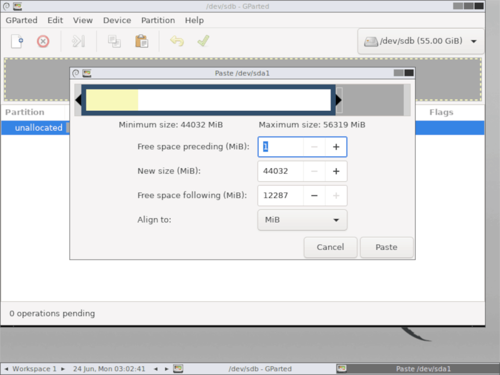 Cum se clonează un hard disk Linux cu Gparted
