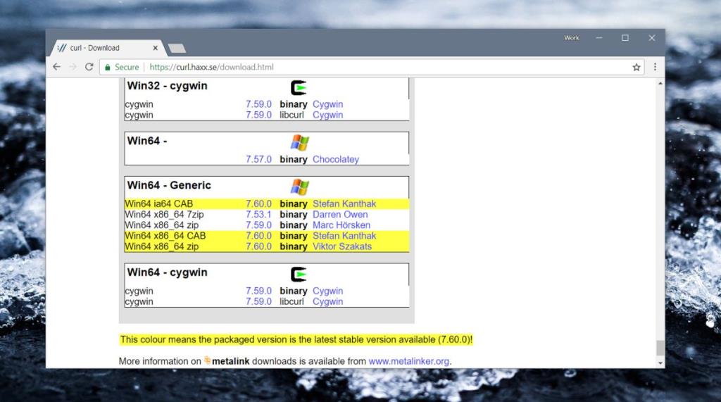 Comment utiliser cURL sur Windows 10
