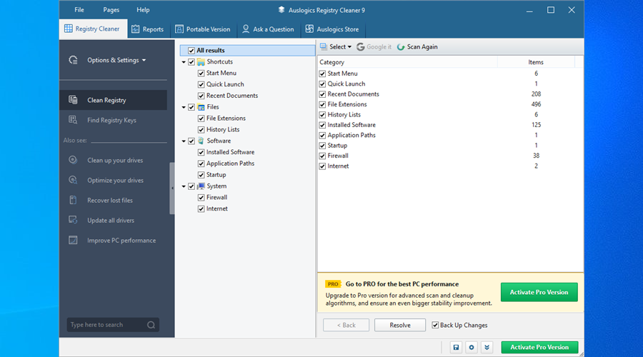 Windows 10用の5つの最高のレジストリクリーナー（無料ツール）