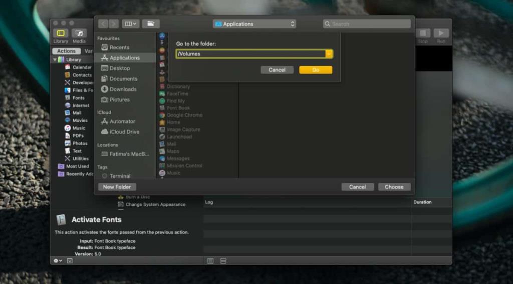 Cara membuka Finder secara otomatis pada pemasangan disk di macOS