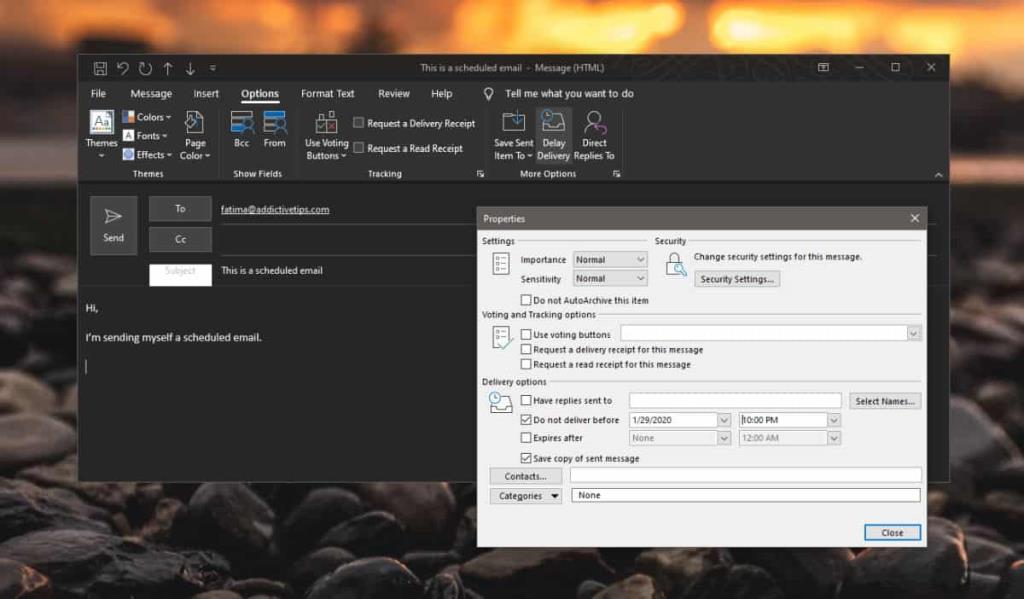 Cara menjadwalkan email di Outlook untuk Office 365