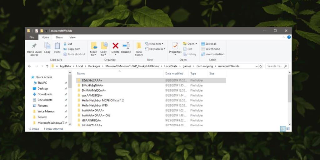 Windows10でMinecraftの世界をバックアップおよび復元する方法