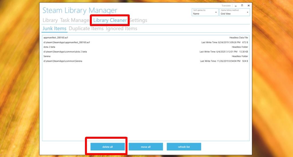 Windows10でSteamLibraryフォルダーをクリーンアップする方法