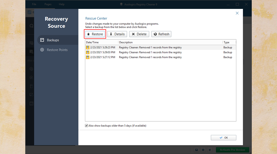 Auslogics Registry Cleaner（レビュー）：安全に使用できますか？