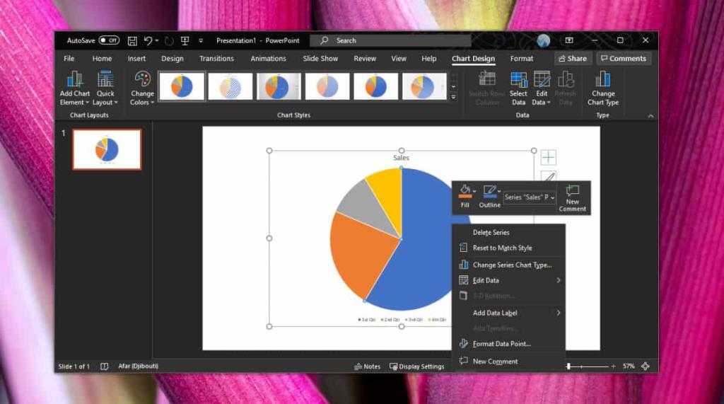 Cara mengatur warna kustom untuk tema bagan di PowerPoint untuk Office 365