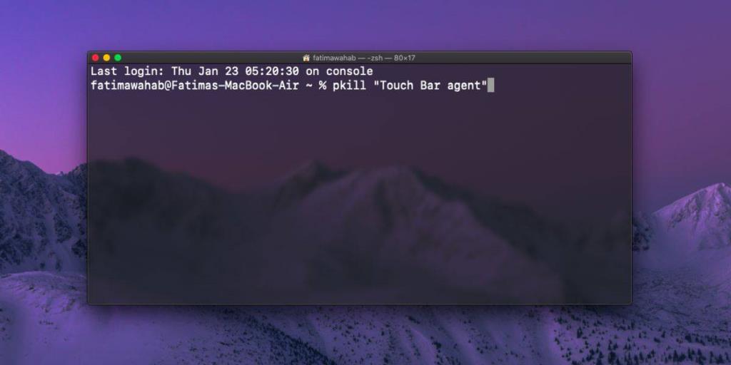 Cara memulai ulang Touch Bar di macOS