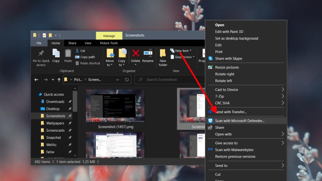 So scannen Sie eine Datei oder einen Ordner mit Windows Defender unter Windows 10 So scannen Sie eine Datei oder einen Ordner mit Windows Defender unter Windows 10