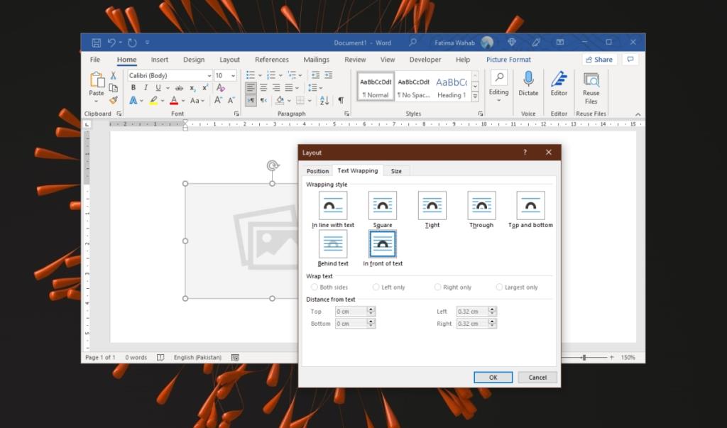 Cara memindahkan gambar di Microsoft Word