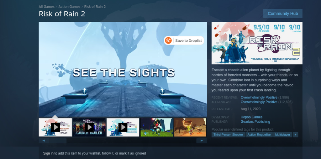 Cara memainkan Risk of Rain 2 di Linux Cara memainkan Risk of Rain 2 di Linux