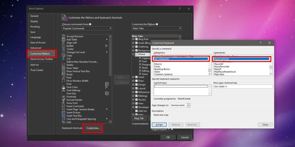 Cara menempelkan teks tanpa memformat di Word untuk Office 365