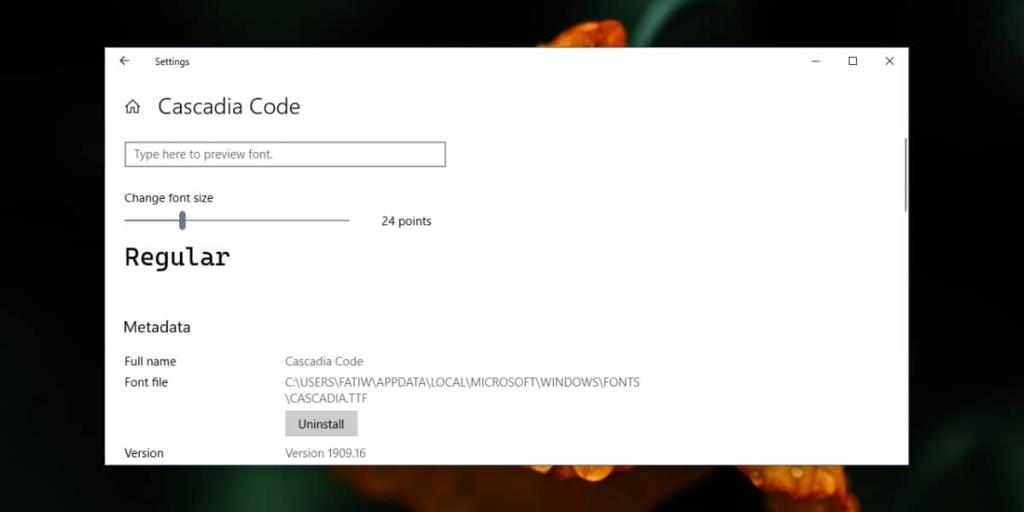 Windows 10에서 글꼴을 제거하는 방법