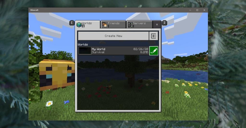 Cómo cambiar el modo de juego de un mundo en Minecraft en Windows 10 Cómo cambiar el modo de juego de un mundo en Minecraft en Windows 10