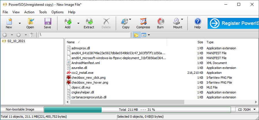 PowerISO：ダウンロード、その概要と使用方法