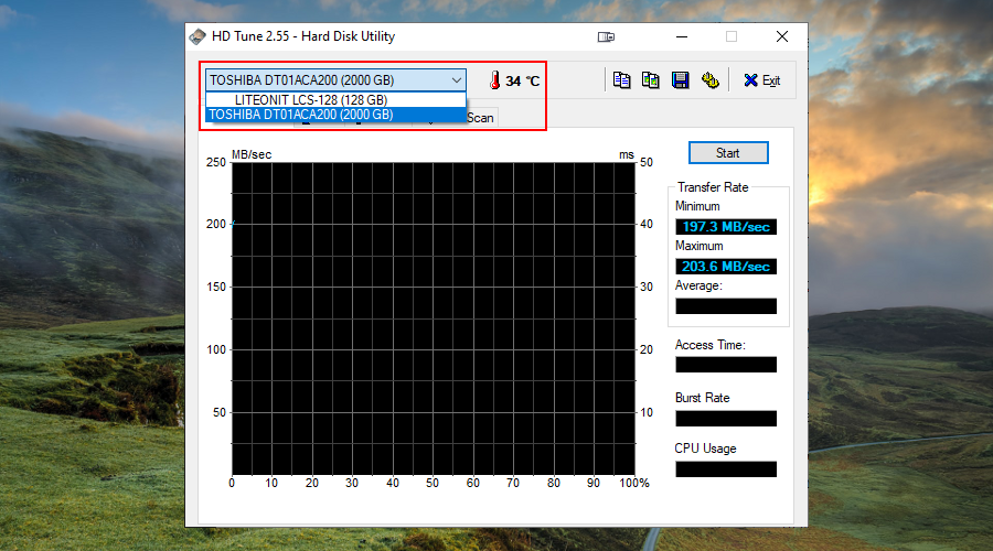 Windows10用のHDTuneのダウンロードとインストール