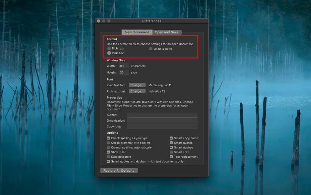 Cara membuat file teks dengan TextEdit di macOS