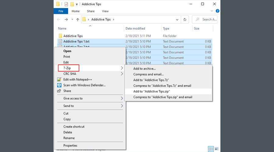 7-Zip for Windows 10：ダウンロード、インストール、使用方法