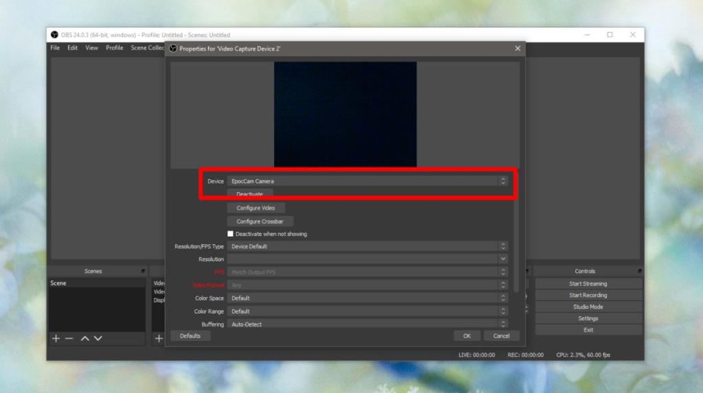 OBS에서 전화 카메라 스트림을 녹화하는 방법