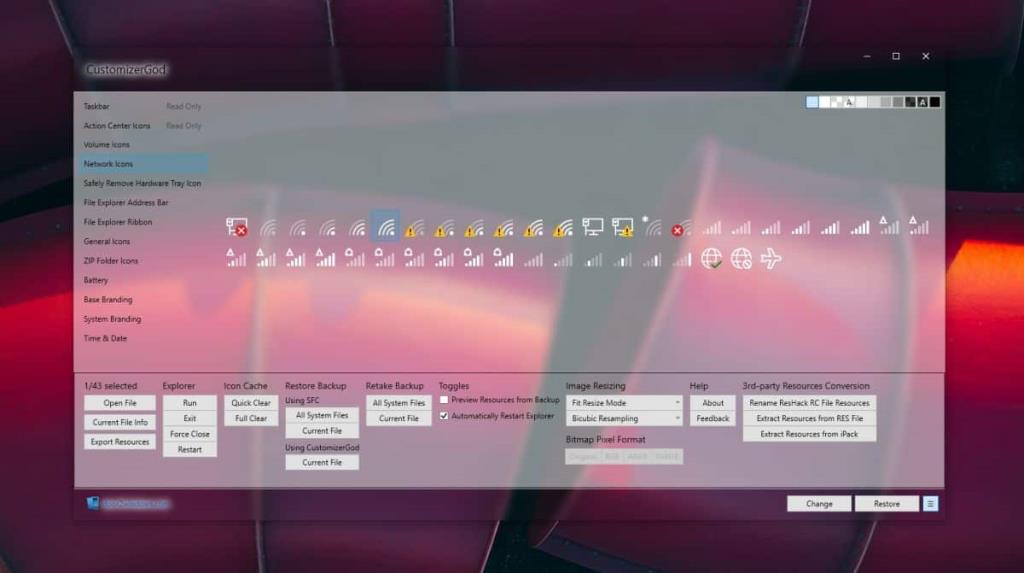 Systeempictogrammen wijzigen op Windows 10