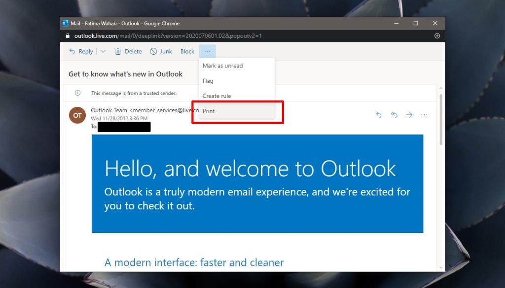 كيفية تحويل بريد إلكتروني إلى PDF على Windows 10