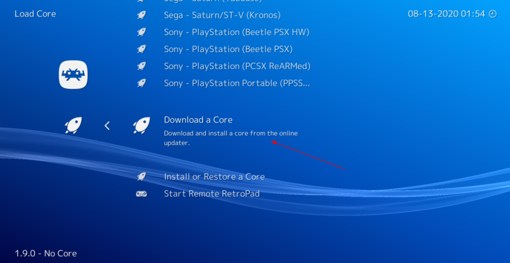 Cara bermain permainan PlayStation 1 dalam Retroarch di Linux