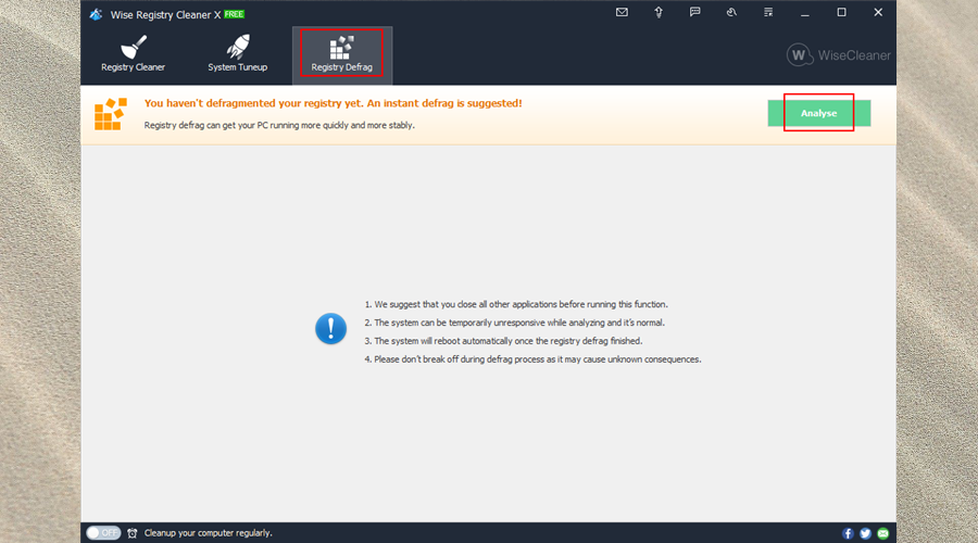 Wise Registry Cleaner（無料）ダウンロードとクイックレビュー