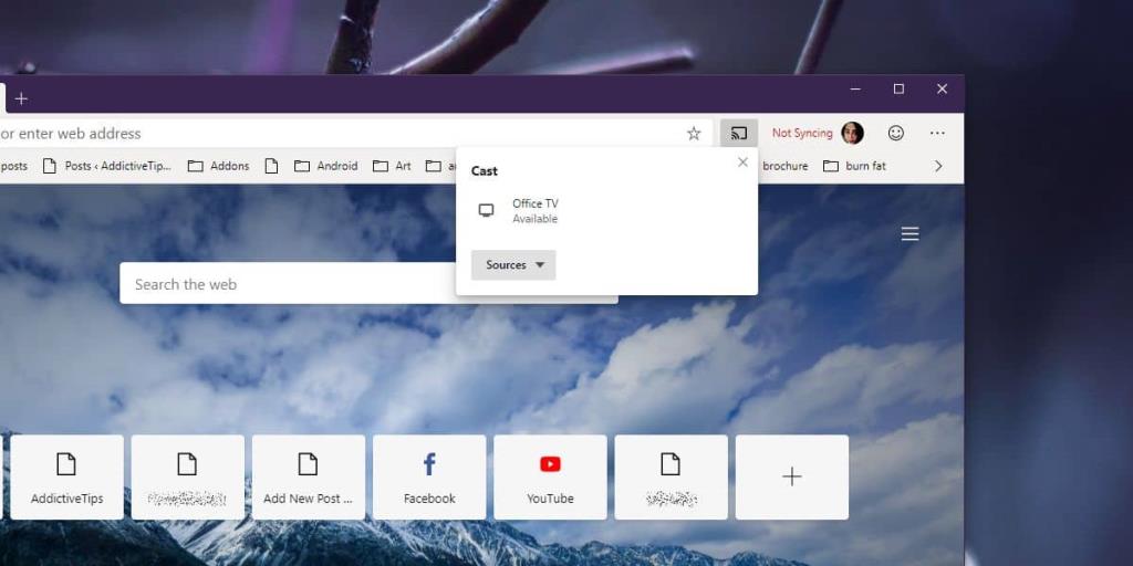 Cara mengaktifkan dukungan Chromecast di Chromium Edge pada Windows 10