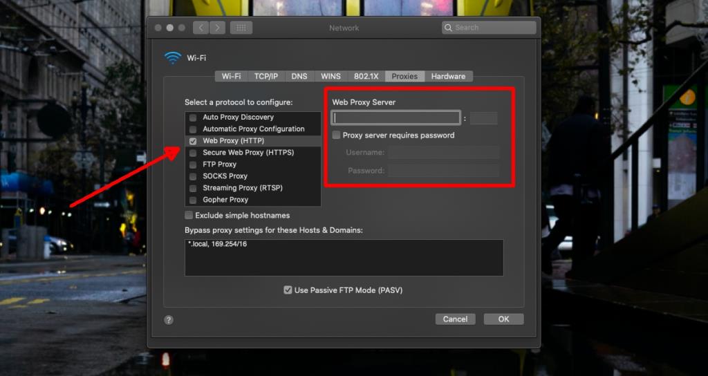 Een proxy configureren op macOS